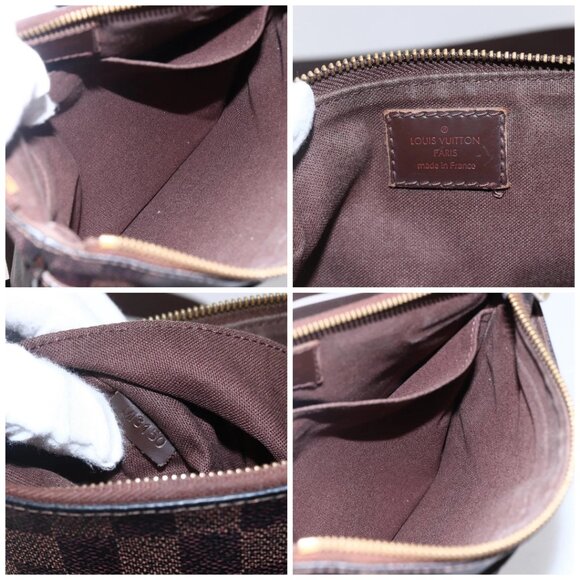 LOUIS VUITTON Damier Ebene Pochette Platt Brooklyn Bag N41100 LV Auth BA6686 - Picture 15 of 16